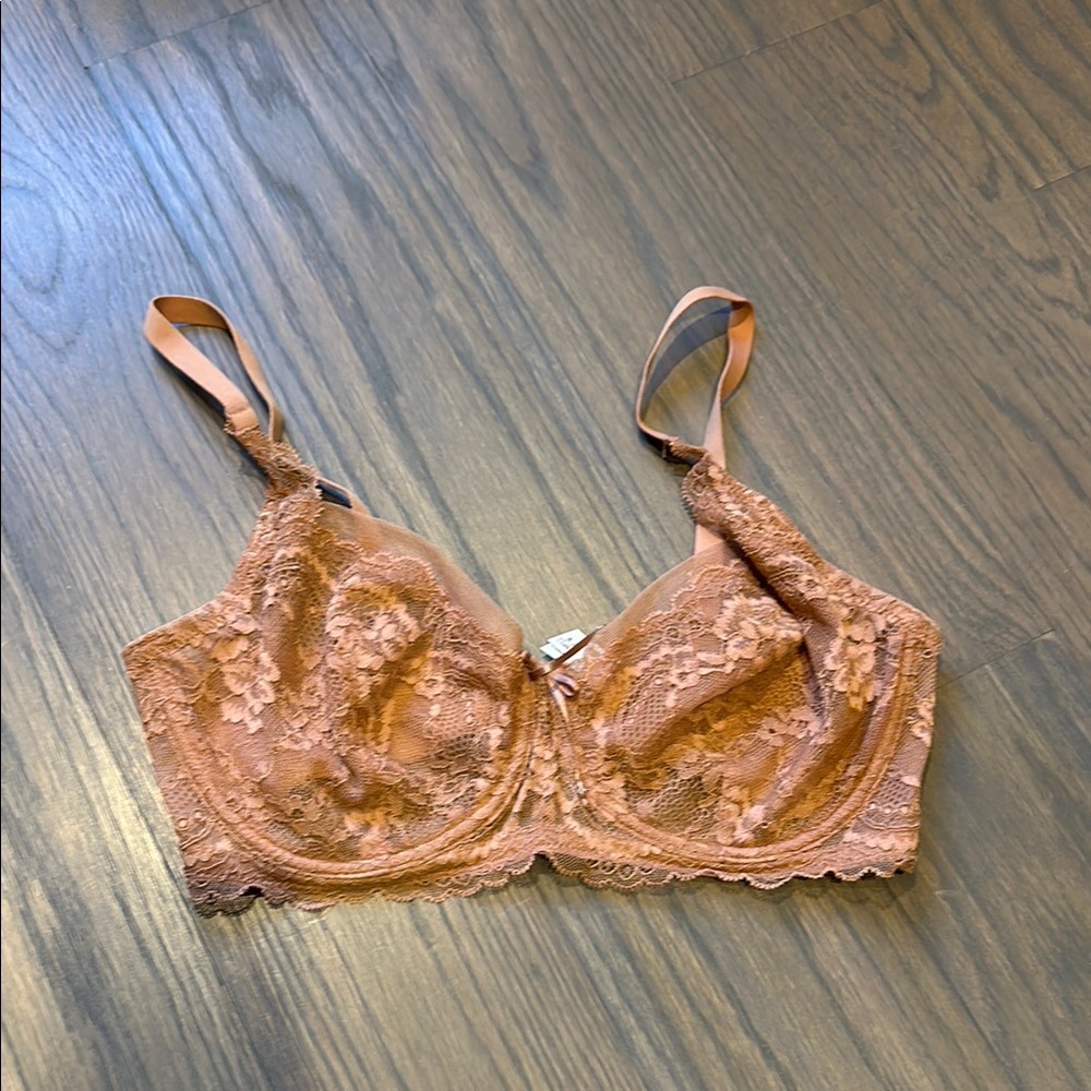 Skarlett Blue Lace Underwire Bra in Dusty Rose